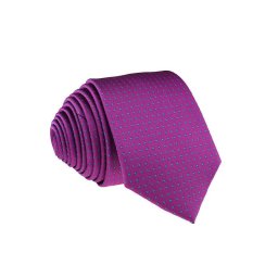 Pánská fialová slim kravata se čtverečky - 6 cm