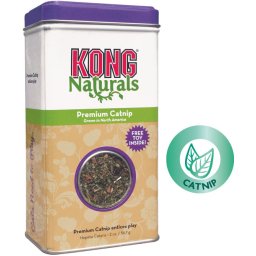 Kong Premium sušená šanta kočičí 56,7 g v plechové dózičce + hračka