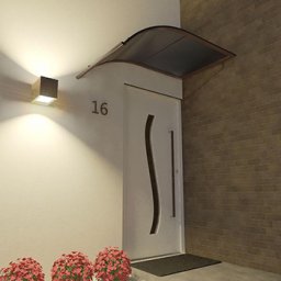 Jednostranná stříška Robelit 160 x75 x75 cm, hnědá, kouřová výplň