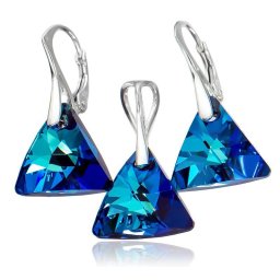 Stříbrná souprava Triangle Bermuda Blue