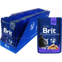 Brit Premium s treskou MULTIPACK - kapsička 24x100 g