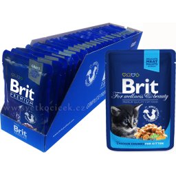 Brit Premium Kitten MULTIPACK - kapsička 24x100 g
