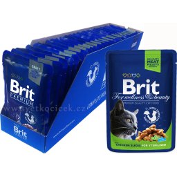 Brit Premium Sterilised MULTIPACK - kapsička 24x100 g