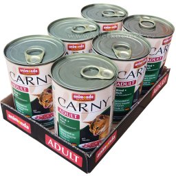 Carny Adult MULTIPACK hovězí, kuře a srnčí s brusinkami - konzerva pro kočky 6x400 g