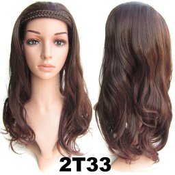 Girlshow Poloparuka - 3/4 paruka s čelenkou z pletených vlasů 2 T 33