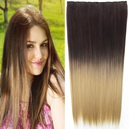 Girlshow Clip in vlasy - 60 cm dlouhý pás vlasů OMBRE - odstín 6A T 24