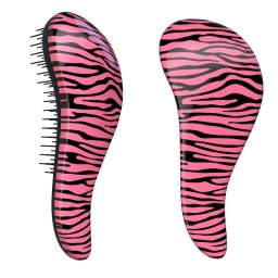 Dtangler rozčesávací kartáč na vlasy - Zebra Pink - Zebra Pink