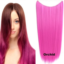 Girlshow Flip in vlasy - 60 cm dlouhý pás vlasů Orchid