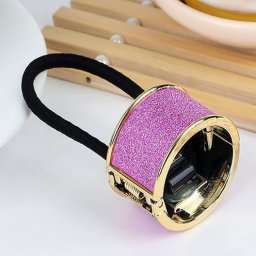 Spona do vlasů, samozavírací obojek Star Dust - fialová