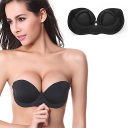 XBRA Revoluční push up podprsenka Miss Double Air - černá - velikost D