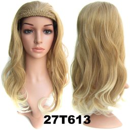 Girlshow Poloparuka - 3/4 paruka s čelenkou z pletených vlasů 27 T 613