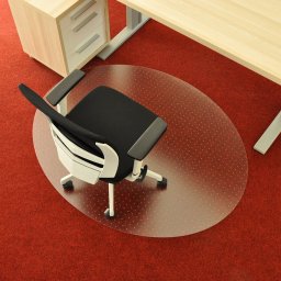 Průhledná ochranná podložka pod židli na koberec FLOMA OCMat Profi - 150 x 120 x 0,2 cm