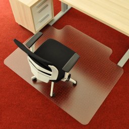 Průhledná ochranná podložka pod židli na koberec FLOMA OCMat Profi - 150 x 120 x 0,2 cm