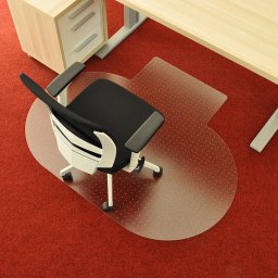 Průhledná ochranná podložka pod židli na koberec FLOMA OCMat Profi - 150 x 120 x 0,2 cm