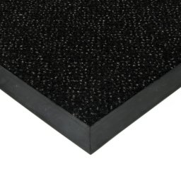 Černá textilní čistící vnitřní vstupní rohož Cleopatra Extra - 100 x 100 x 0,9 cm