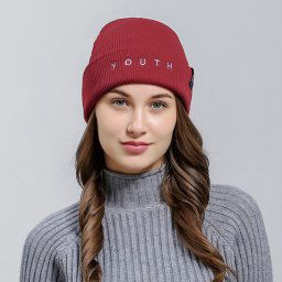 V&V Zimní čepice KLV YOUTH - červená barva