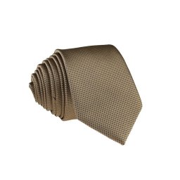 Pánská hnědá vzorovaná slim kravata - 6 cm