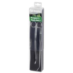 DUPLA Scaper's Tools Set 2 - 270x4 mm pinzeta + nůžky, zakřivené