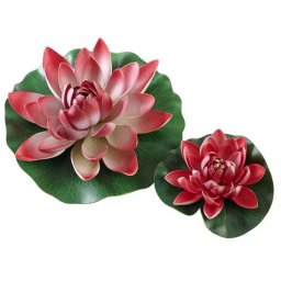HOBBY Rostlina umělá Water Lily, red 30cm
