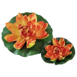 HOBBY Rostlina umělá Water Lily, orange 30cm