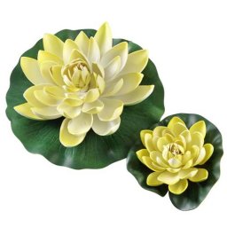 HOBBY Rostlina umělá Water Lily, yellow 30cm