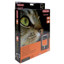 ZOLUX CAT DOOR dvířka pro kočku 2 pozice zamykání 15,5x17cm hnědé