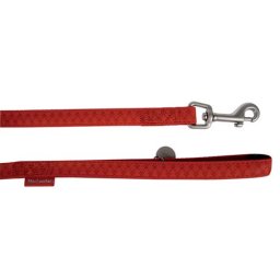 ZOLUX MAX LEATHER Vodítko kožené červené 120x1,5cm