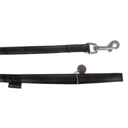 ZOLUX MAX LEATHER Vodítko kožené černé 120x1,5cm