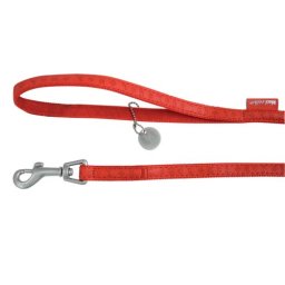 ZOLUX MAX LEATHER Vodítko kožené červené 120x2cm