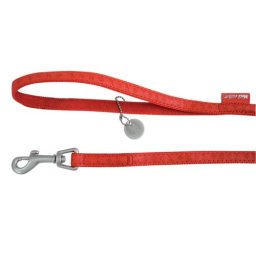 ZOLUX MAX LEATHER Vodítko kožené červené 120x2,5cm