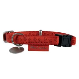 ZOLUX MAX LEATHER Obojek kožený červený 20mm