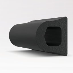 Gumová odolná ochrana zdí, stěn FLOMA D-type - 300 x 7,5 x 6,75 cm