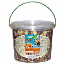 NESTOR Krmivo pro střední papoušky s ovocem a zeleninou 3l / 1.800g
