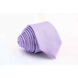 Pánská světle levandulová slim kravata - 5 cm