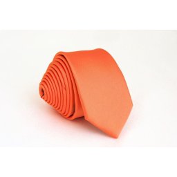 Pánská korálová slim kravata - 5 cm