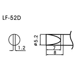 Hrot pro bezolovnaté pájky LF-52D