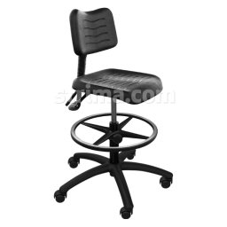 Průmyslová židle SYSTEM PRO BLACK 1B+2B+3A+4A+5B