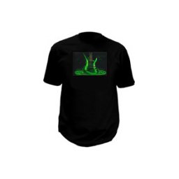 Zvukově senzitivní tričko - Green guitar