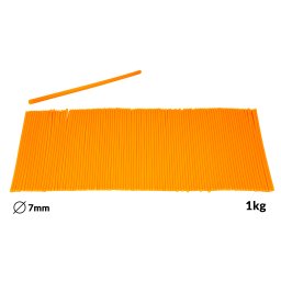 Náplně tavné ořanžové do lepící pistole průměr 7mm 1kg