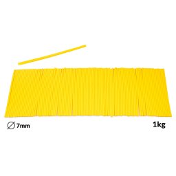 Náplně tavné žluté do lepící pistole průměr 7mm 1kg