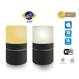 LED Stolní lampa s Wifi FULL HD kamerou a 330 ° otočným objektivem