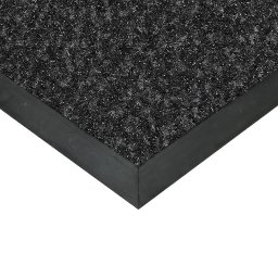 Černá textilní vstupní vnitřní čistící rohož Valeria - 300 x 150 x 0,9 cm