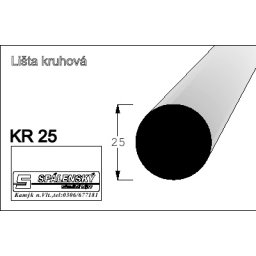 Lišta KR 25 nastav.smrk
