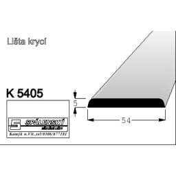 Lišta K5405 nastav.smrk