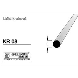 Lišta KR08-Buk 90cm