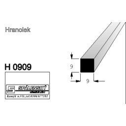 Lišta H 1010-Buk 90cm