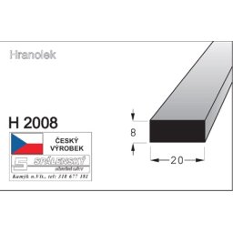 Lišta H 2010-Buk 90cm