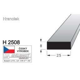 Lišta H 2510-Buk 90cm