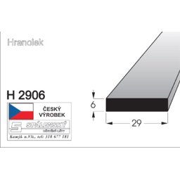 Lišta H 3005-Buk 90cm