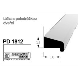 Lišta PD1812 nastav.smrk